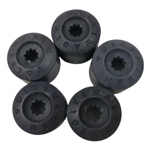 Kit 5 Capa Parafuso Roda Vw Jetta Rline Tsi 2020 Original